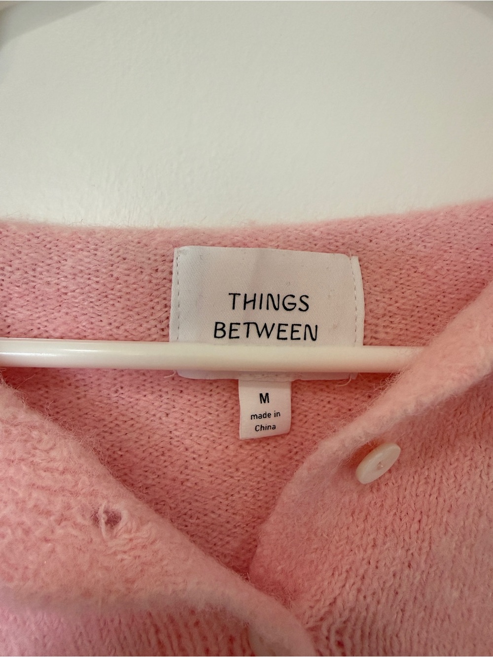 Things Between Pink Heart Print Button-Up Cardigan - Picture 2 of 2